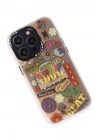 Mey İthalat®  iPhone 14 Pro Max Kılıf Estoril Desenli Kapak - Estoril - 14