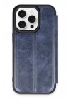 Mey İthalat®  iPhone 14 Pro Max Kılıf Flip Cover - Lacivert
