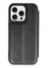 Mey İthalat®  iPhone 14 Pro Max Kılıf Flip Cover - Siyah