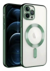 Mey İthalat®  iPhone 14 Pro Max Kılıf Kross Magneticsafe Kapak - Koyu Yeşil