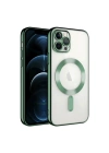 Mey İthalat®  iPhone 14 Pro Max Kılıf Kross Magneticsafe Kapak - Koyu Yeşil