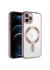 Mey İthalat®  iPhone 14 Pro Max Kılıf Kross Magneticsafe Kapak - Rose