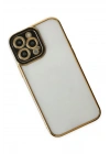 Mey İthalat®  iPhone 14 Pro Max Kılıf Liva Lens Silikon - Siyah