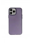 Mey İthalat®  iPhone 14 Pro Max Kılıf Modos Metal Kapak - Derin Mor