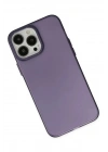 Mey İthalat®  iPhone 14 Pro Max Kılıf Modos Metal Kapak - Mor
