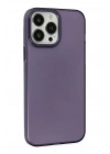 Mey İthalat®  iPhone 14 Pro Max Kılıf Modos Metal Kapak - Mor