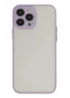 Mey İthalat®  iPhone 14 Pro Max Kılıf Montreal Silikon Kapak - Mor