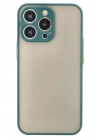 Mey İthalat®  iPhone 14 Pro Max Kılıf Montreal Silikon Kapak - Yeşil