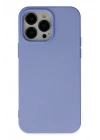 Mey İthalat®  iPhone 14 Pro Max Kılıf Nano içi Kadife Silikon - Lila