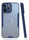 Mey İthalat®  iPhone 14 Pro Max Kılıf Platin Silikon - Lacivert
