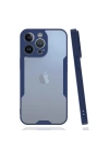 Mey İthalat®  iPhone 14 Pro Max Kılıf Platin Silikon - Lacivert