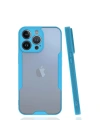 Mey İthalat®  iPhone 14 Pro Max Kılıf Platin Silikon - Mavi