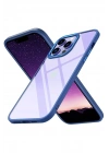 Mey İthalat®  iPhone 14 Pro Max Kılıf Power Silikon - Mavi