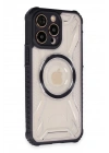 Mey İthalat®   iPhone 14 Pro Max Kılıf Prag Magneticsafe Kapak - Siyah