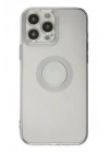 Mey İthalat®  iPhone 14 Pro Max Kılıf Santa Lens Silikon - Şeffaf