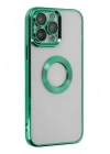 Mey İthalat®  iPhone 14 Pro Max Kılıf Slot Silikon - Köknar Yeşili