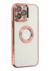 Mey İthalat®  iPhone 14 Pro Max Kılıf Slot Silikon - Rose Gold