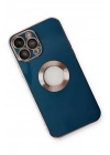 Mey İthalat®  iPhone 14 Pro Max Kılıf Store Silikon - Mavi