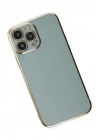 Mey İthalat®  iPhone 14 Pro Max Kılıf Volet Silikon - Açık Yeşil