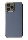 Mey İthalat®  iPhone 14 Pro Max Kılıf Volet Silikon - Mavi