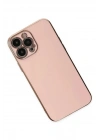 Mey İthalat®  iPhone 14 Pro Max Kılıf Volet Silikon - Pembe