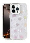 Mey İthalat®   iPhone 14 Pro Max Lumi Desenli Kapak - Beyaz