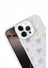 Mey İthalat®   iPhone 14 Pro Max Lumi Desenli Kapak - Beyaz
