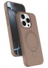 Mey İthalat®   iPhone 14 Pro Max Regal Magsafe Standlı Kapak - Çöl Titanyum