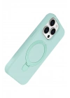 Mey İthalat®   iPhone 14 Pro Max Regal Magsafe Standlı Kapak - Su Yeşili