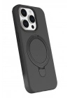 Mey İthalat®   iPhone 14 Pro Max Regal Magsafe Standlı Kapak - Titan Gri