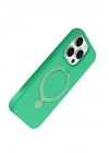 Mey İthalat®   iPhone 14 Pro Max Regal Magsafe Standlı Kapak - Yeşil