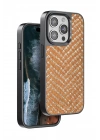 Mey İthalat®  iPhone 14 Pro Max Viper Kapak - Kahverengi