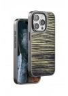 Mey İthalat®  iPhone 14 Pro Wave Kapak - Koyu Kahve