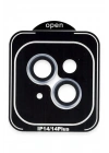 Mey İthalat®  iPhone 14 PVD Metal Kamera Lens - Mavi