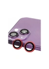 Mey İthalat®  iPhone 14 Raze Metal Kamera Lens - Kırmızı