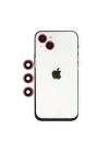 Mey İthalat®  iPhone 14 Shine Kamera Lens - Kırmızı