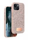 Mey İthalat®   iPhone 15 Bright Simli Kapak - Pembe
