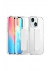 Mey İthalat®  iPhone 15 Kılıf Alfa Magsafe Standlı Kapak - Şeffaf