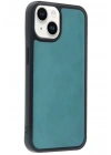 Mey İthalat®   iPhone 15 Kılıf Aras Deri Kapak - Açık Yeşil