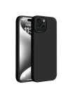 Mey İthalat®   iPhone 15 Kılıf First Silikon - Siyah