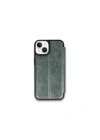 Mey İthalat®   iPhone 15 Kılıf Flip Cover - Koyu Yeşil