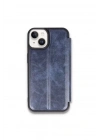 Mey İthalat®   iPhone 15 Kılıf Flip Cover - Lacivert