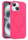 Mey İthalat®   iPhone 15 Kılıf Jully Magsafe Kapak - Pembe