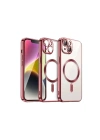 Mey İthalat®  iPhone 15 Kılıf Kross Magneticsafe Kapak - Kırmızı