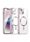 Mey İthalat®  iPhone 15 Kılıf Kross Magneticsafe Kapak - Rose