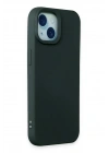 Mey İthalat®  iPhone 15 Kılıf Nano içi Kadife Silikon - Koyu Yeşil