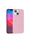 Mey İthalat®  iPhone 15 Plus Broş Magsafe Kapak - Pembe