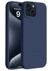 Mey İthalat®  iPhone 15 Plus Kılıf First Silikon - Lacivert