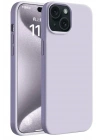 Mey İthalat®  iPhone 15 Plus Kılıf First Silikon - Lila