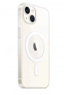 Mey İthalat®   iPhone 15 Plus Kılıf Magneticsafe Şeffaf Silikon - Şeffaf